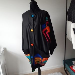 BEAUTIFUL BEAUTIFUL!!! Unique silk scapes jacket